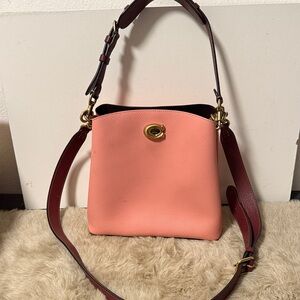 COACH Pink Willow Shoulder Bag